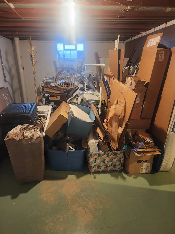 Roll-off dumpster container at job site for Construction Dumpster Rental in West Haverstraw